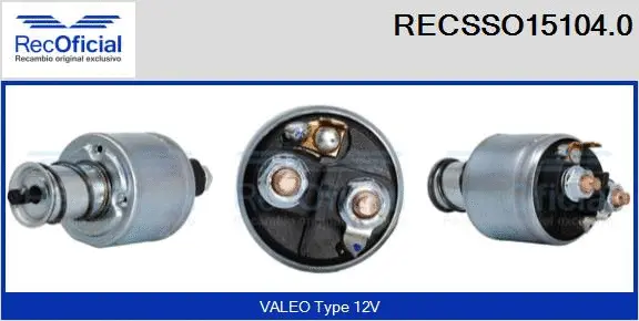 Solenoid Switch, starter (RECSSO15104.0)