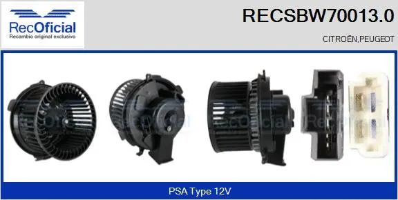 Interior Blower (RECSBW70013.0)