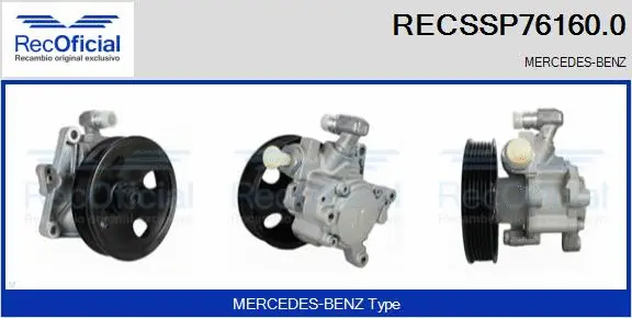 Hydraulic Pump, steering (RECSSP76160.0)