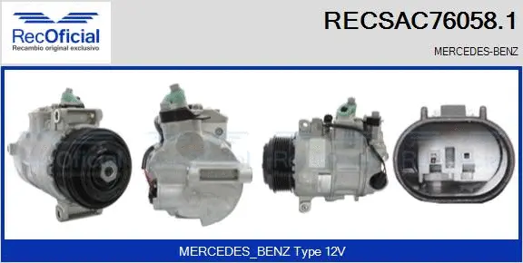 Compressor, air conditioning (RECSAC76058.1)