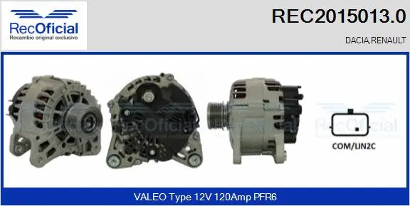 Alternator (REC2015013.0)