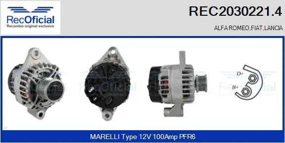Alternator (REC2030221.4)