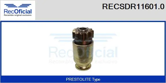 Pinion, starter (RECSDR11601.0)