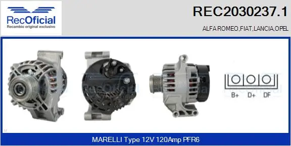 Alternator (REC2030237.1)