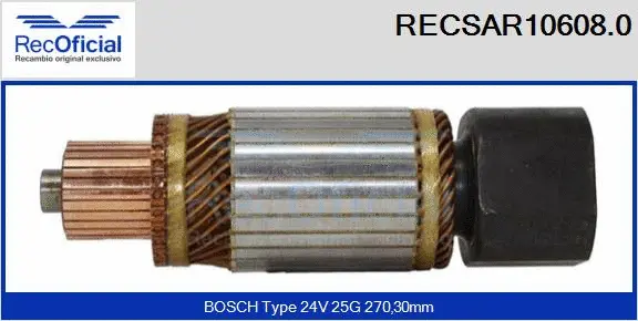 Armature, starter (RECSAR10608.0)