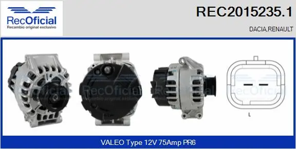 Alternator (REC2015235.1)