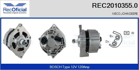 Alternator (REC2010355.0)