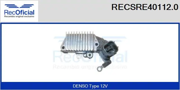 Alternator Regulator (RECSRE40112.0)