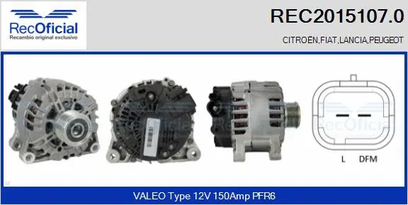 Alternator (REC2015107.0)