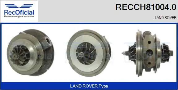 Core assembly, turbocharger (RECCH81004.0)