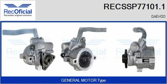 Hydraulic Pump, steering (RECSSP77101.1)