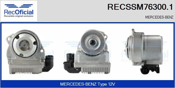 Electric Motor, steering gear (RECSSM76300.1)