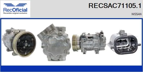Compressor, air conditioning (RECSAC71105.1)
