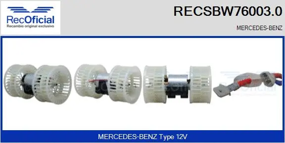 Interior Blower (RECSBW76003.0)
