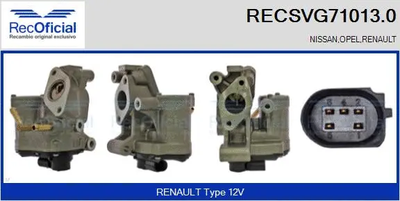 EGR Valve (RECSVG71013.0)