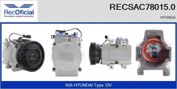 Compressor, air conditioning (RECSAC78015.0)