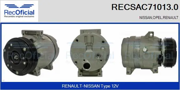 Compressor, air conditioning (RECSAC71013.0)