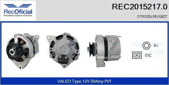Alternator (REC2015217.0)