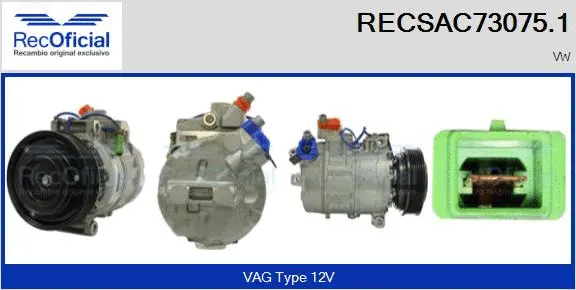 Compressor, air conditioning (RECSAC73075.1)