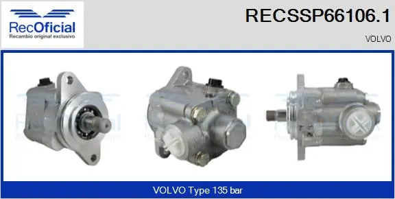 Hydraulic Pump, steering (RECSSP66106.1)