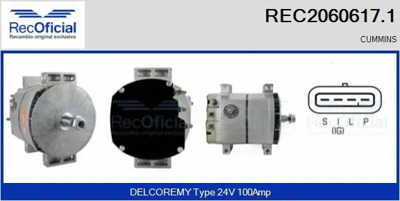 Alternator (REC2060617.1)