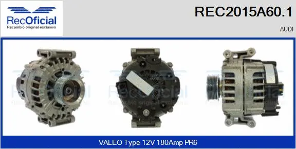 Alternator (REC2015A60.1)