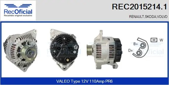 Alternator (REC2015214.1)