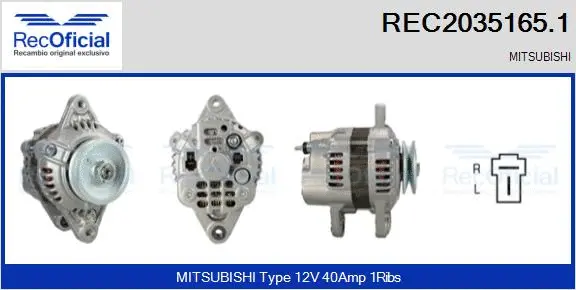 Alternator (REC2035165.1)