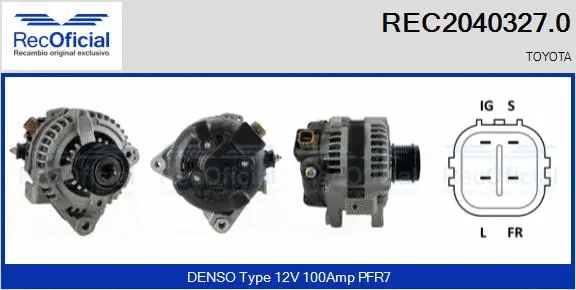 Alternator (REC2040327.0)