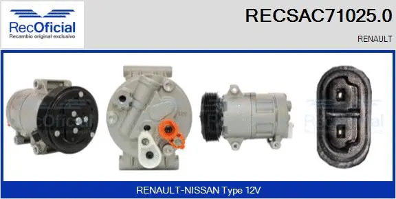 Compressor, air conditioning (RECSAC71025.0)