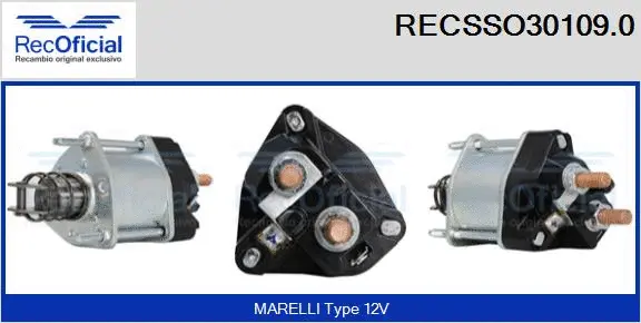 Solenoid Switch, starter (RECSSO30109.0)