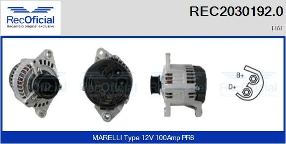 Alternator (REC2030192.0)