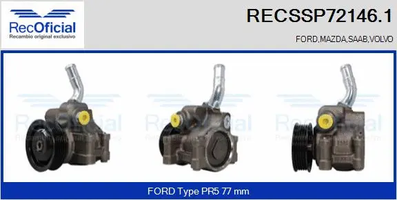 Hydraulic Pump, steering (RECSSP72146.1)