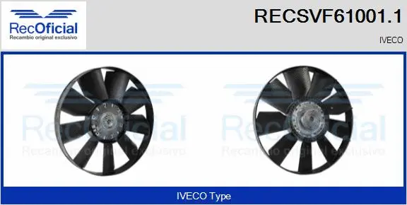 Clutch, radiator fan (RECSVF61001.1)
