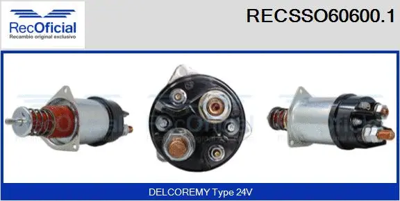 Solenoid Switch, starter (RECSSO60600.1)