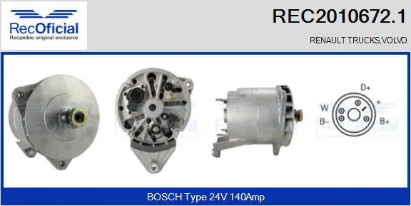 Alternator (REC2010672.1)