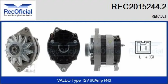 Alternator (REC2015244.2)
