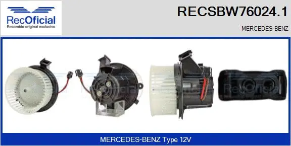 Interior Blower (RECSBW76024.1)