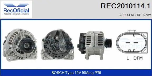 Alternator (REC2010114.1)