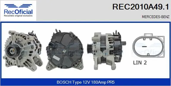 Alternator (REC2010A49.1)