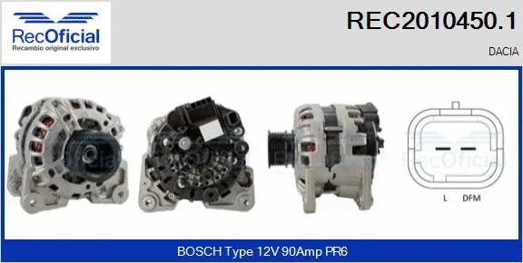 Alternator (REC2010450.1)