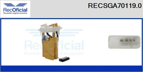 Fuel Feed Unit (RECSGA70119.0)