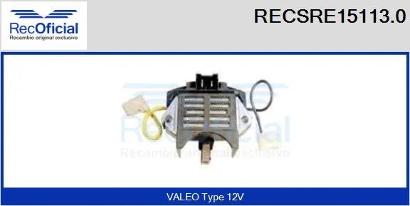 Alternator Regulator (RECSRE15113.0)