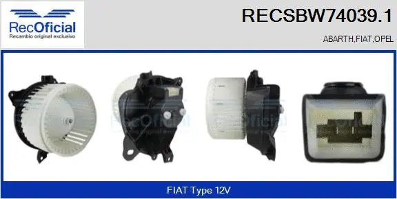 Interior Blower (RECSBW74039.1)