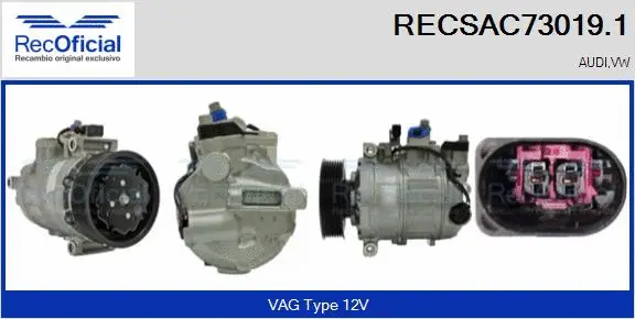 Compressor, air conditioning (RECSAC73019.1)