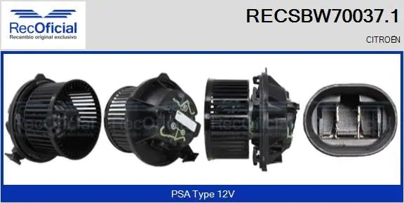 Interior Blower (RECSBW70037.1)