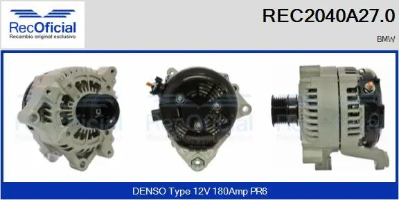 Alternator (REC2040A27.0)