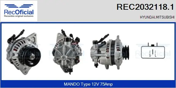 Alternator (REC2032118.1)