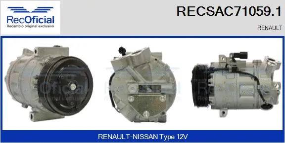 Compressor, air conditioning (RECSAC71059.1)