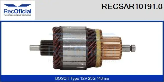 Armature, starter (RECSAR10191.0)